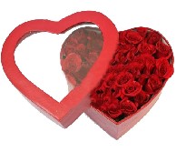 roses in heart box pakistan