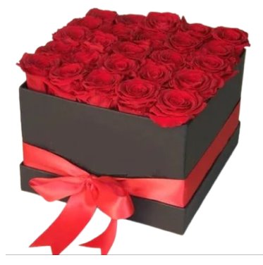 Red roses in box to Pakistan